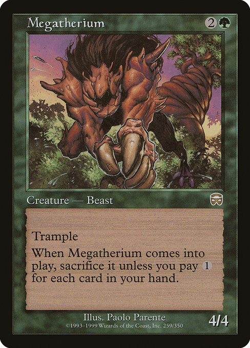 Megatherium highlighted card art
