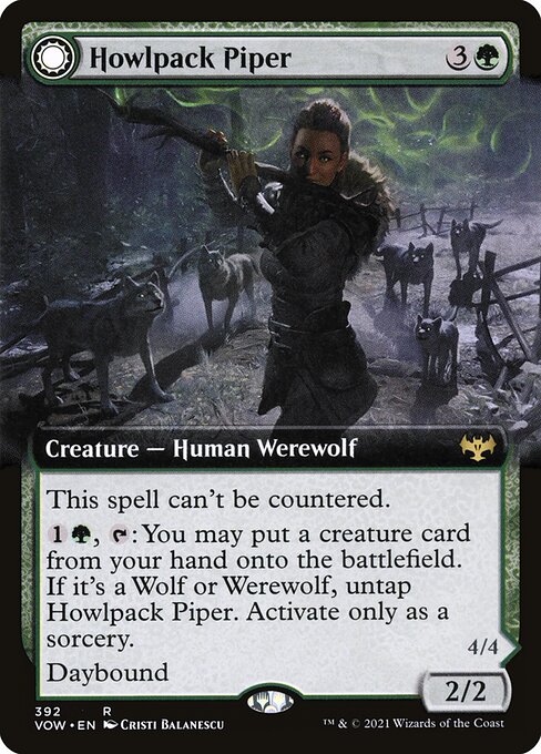 Howlpack Piper // Wildsong Howler from Innistrad: Crimson Vow