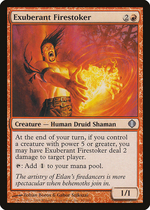 Exuberant Firestoker highlighted card art