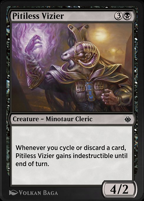 Pitiless Vizier highlighted card art