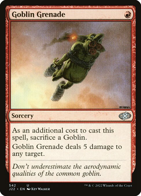 Goblin Grenade highlighted card art