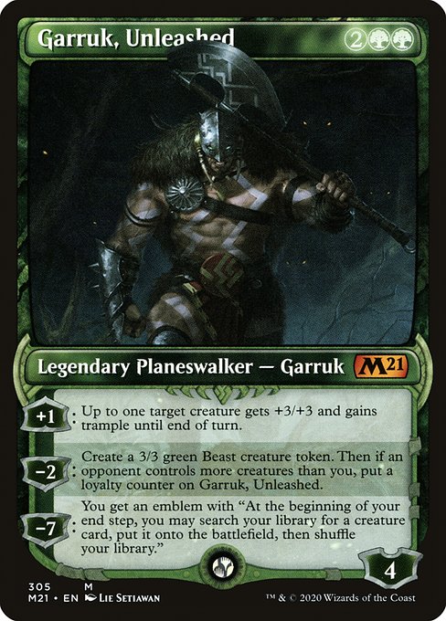 Garruk, Unleashed from Core Set 2021