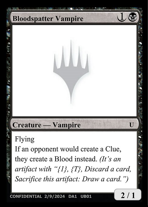 Bloodspatter Vampire highlighted card art