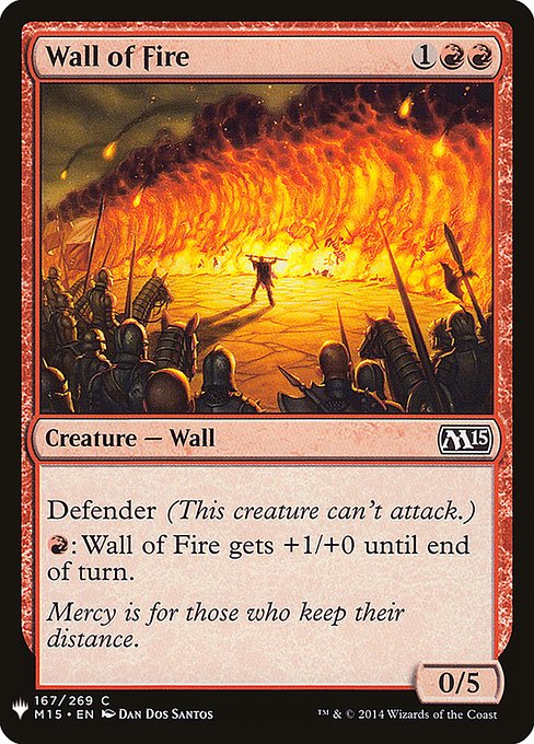 Wall of Fire from The List