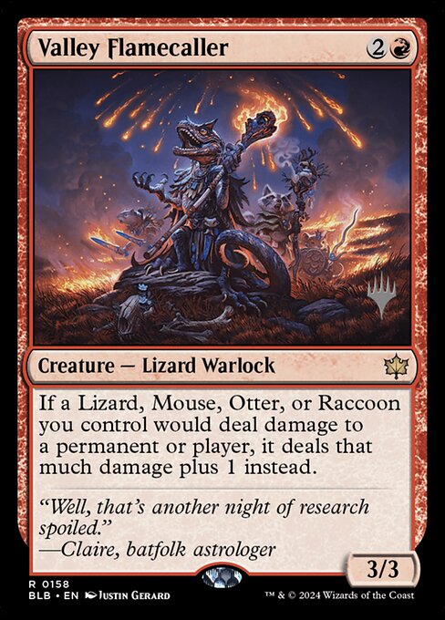 Valley Flamecaller from Bloomburrow Promos
