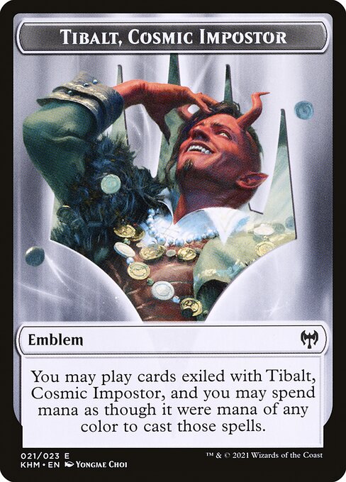 Tibalt, Cosmic Impostor Emblem from Kaldheim Tokens