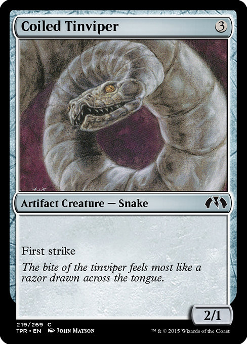 Coiled Tinviper highlighted card art