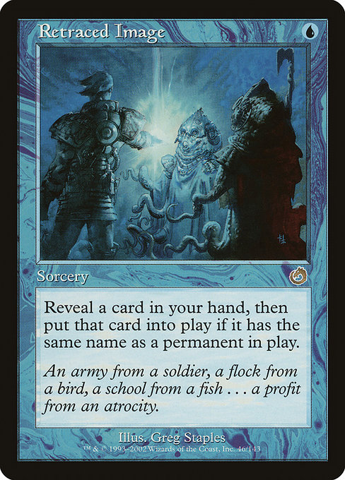 Retraced Image highlighted card art