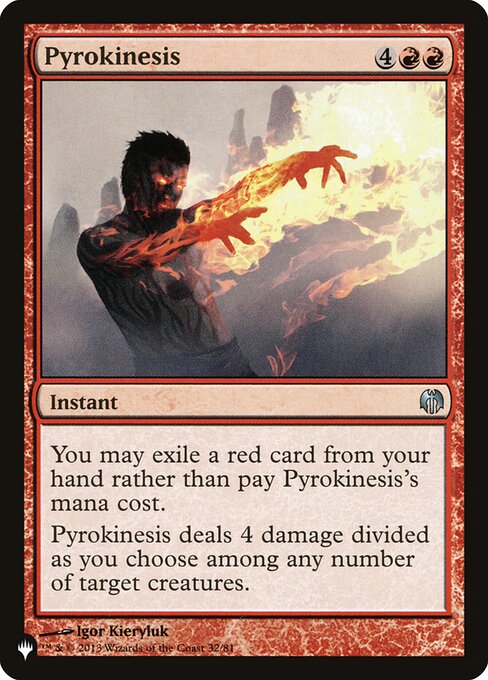 Pyrokinesis highlighted card art