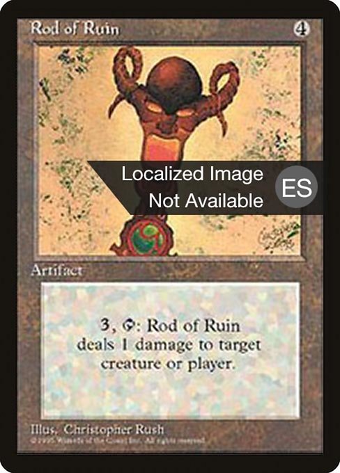 Rod of Ruin from Fourth Edition Foreign Black Border