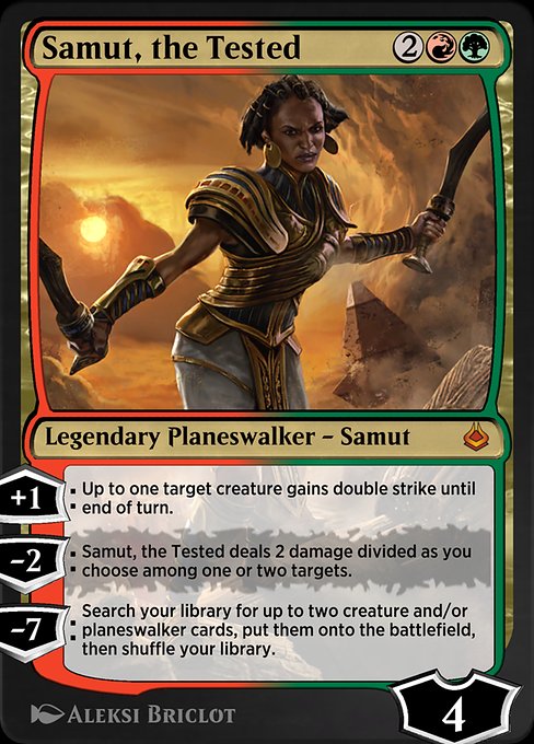 Samut, the Tested highlighted card art