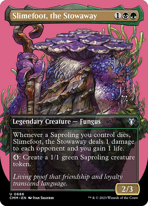 Slimefoot, the Stowaway highlighted card art