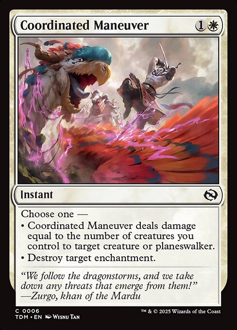 Coordinated Maneuver highlighted card art