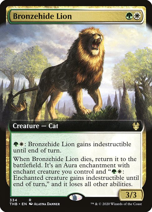 Bronzehide Lion from Theros Beyond Death