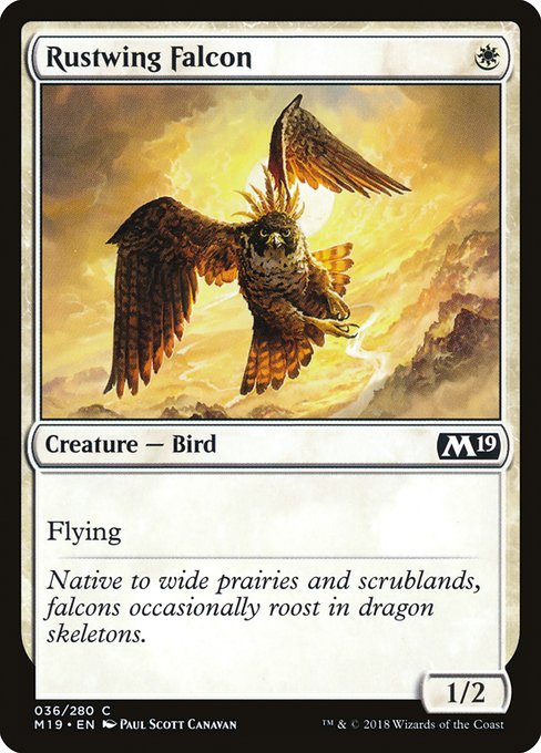 Rustwing Falcon highlighted card art