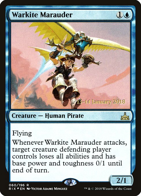 Warkite Marauder from Rivals of Ixalan Promos