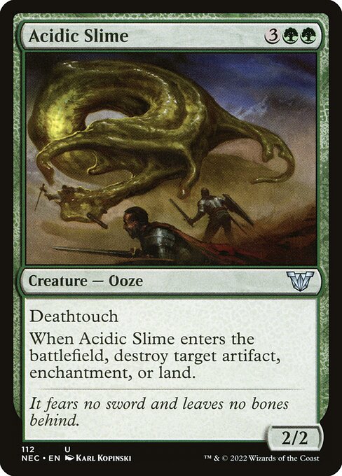 Acidic Slime from Neon Dynasty Commander