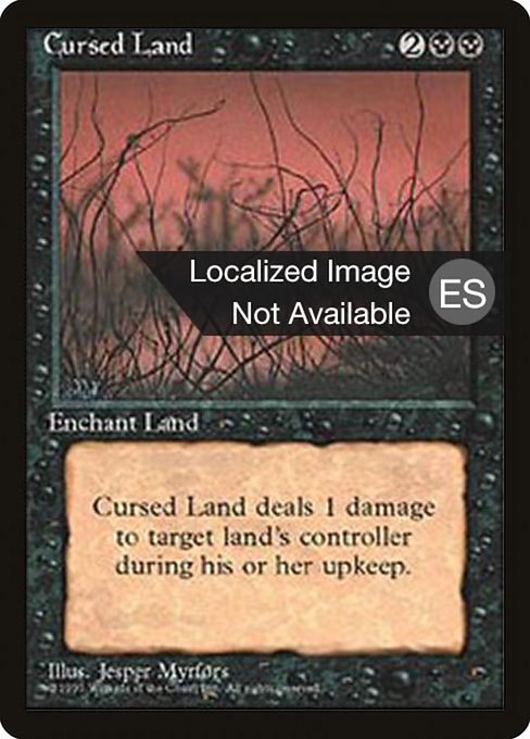 Cursed Land from Fourth Edition Foreign Black Border