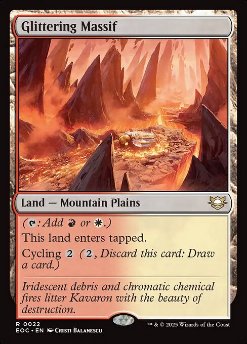 Glittering Massif highlighted card art