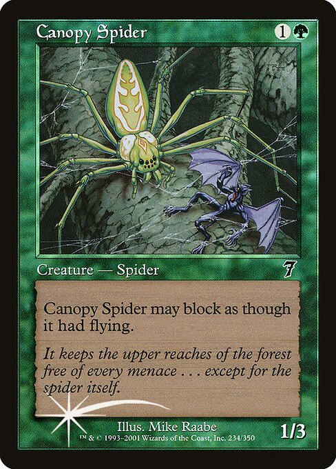 Canopy Spider from Seventh Edition