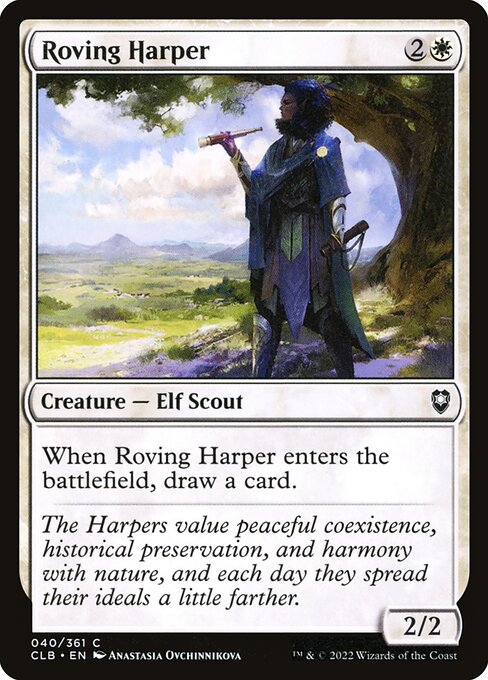 Roving Harper highlighted card art