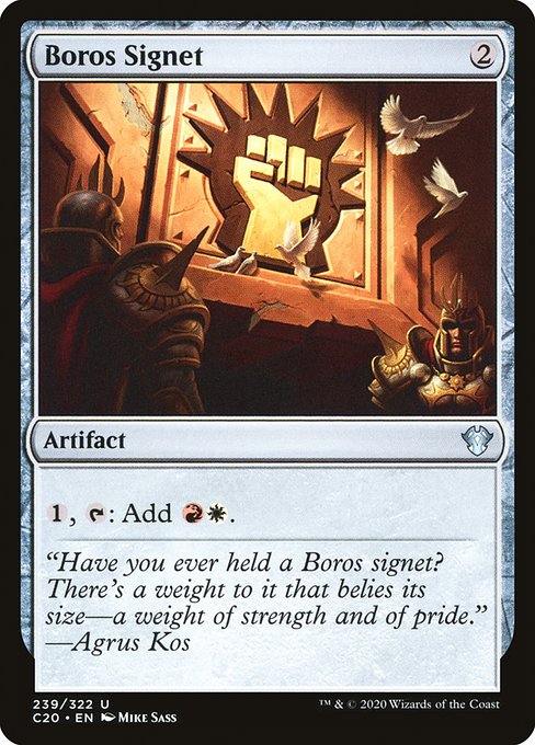 Boros Signet from Commander 2020