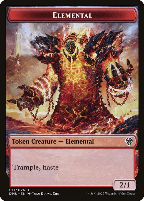 Elemental highlighted card art