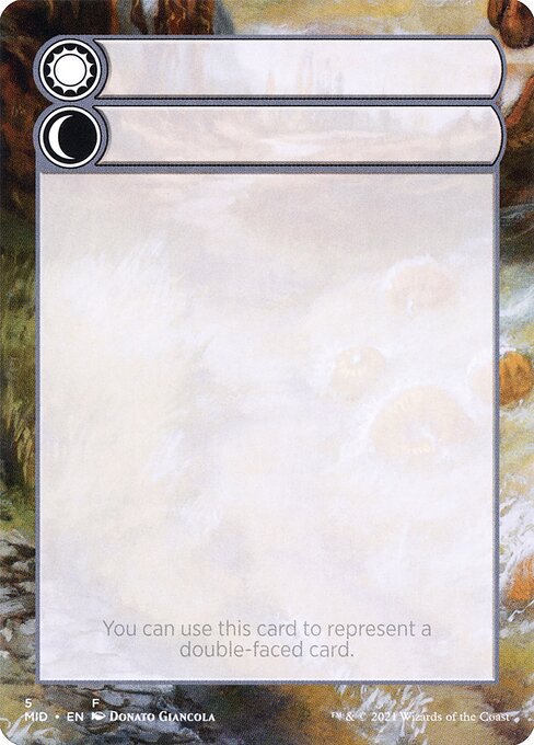 Double-Faced Substitute Card from Innistrad: Midnight Hunt Substitute Cards
