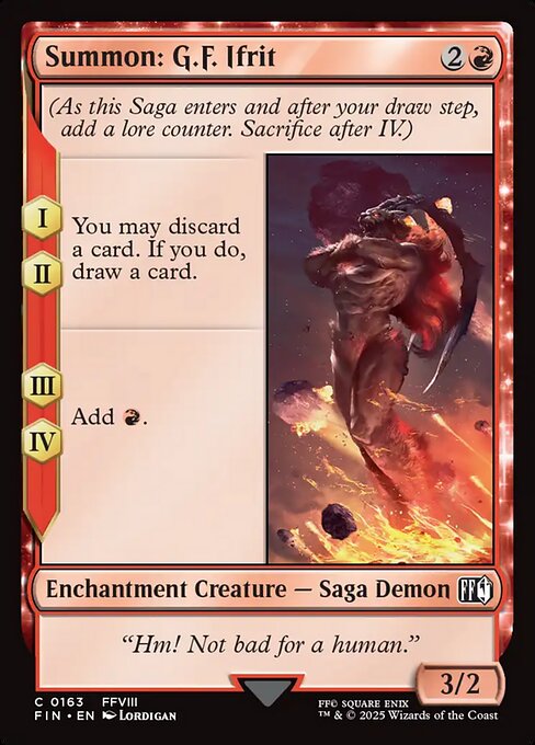 Summon: G.F. Ifrit from Final Fantasy