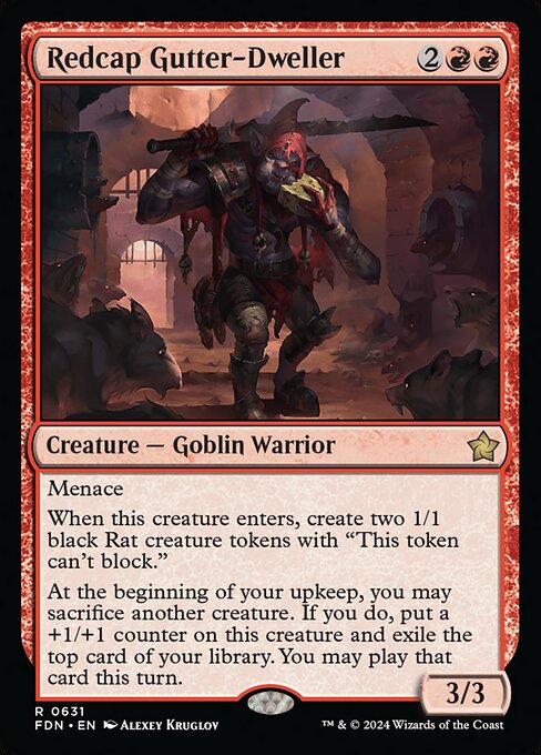 Redcap Gutter-Dweller highlighted card art