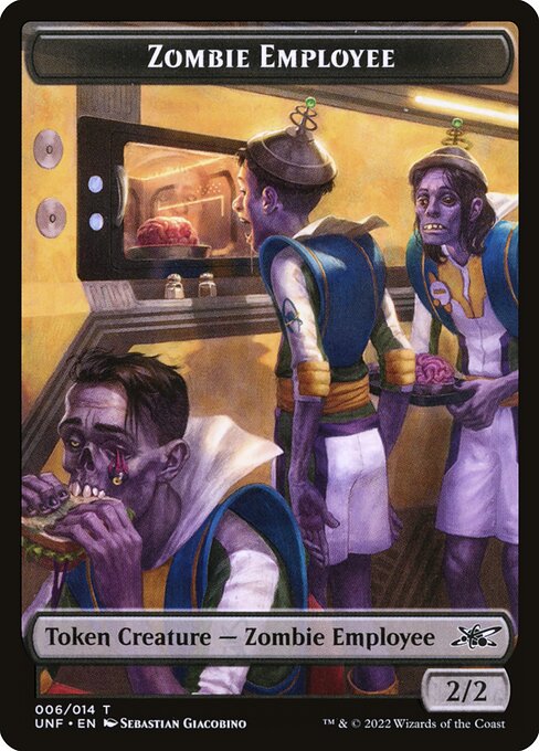 Zombie Employee highlighted card art