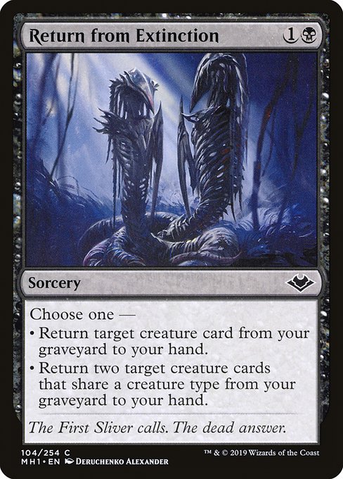 Return from Extinction highlighted card art