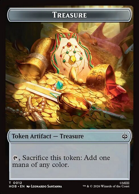 Treasure highlighted card art