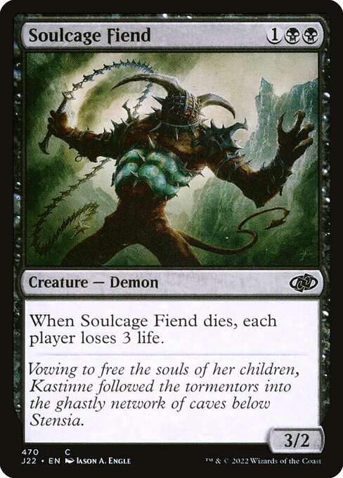 Soulcage Fiend highlighted card art