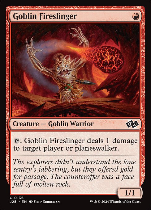 Goblin Fireslinger highlighted card art