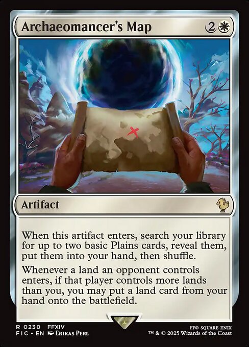 Archaeomancer's Map highlighted card art