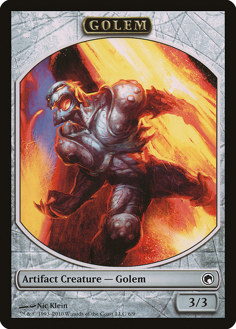 Golem from Scars of Mirrodin Tokens