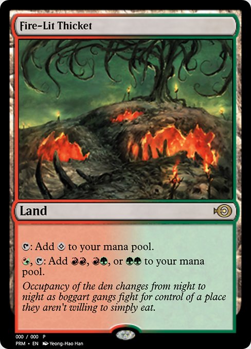 Fire-Lit Thicket from Magic Online Promos