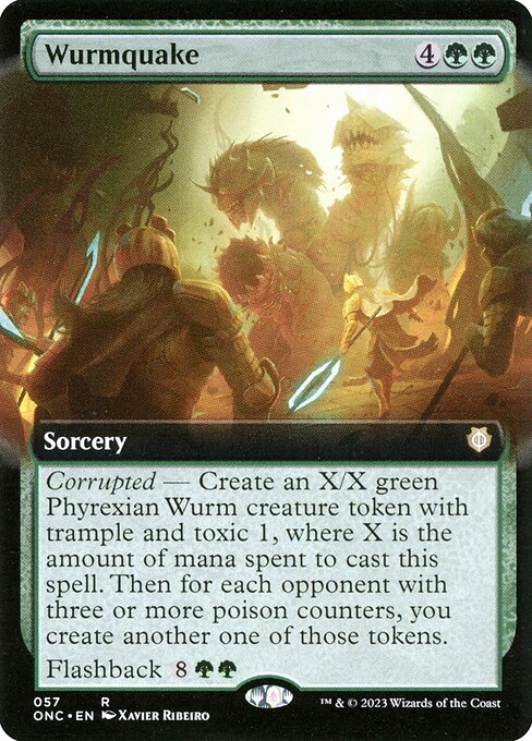 Wurmquake from Phyrexia: All Will Be One Commander
