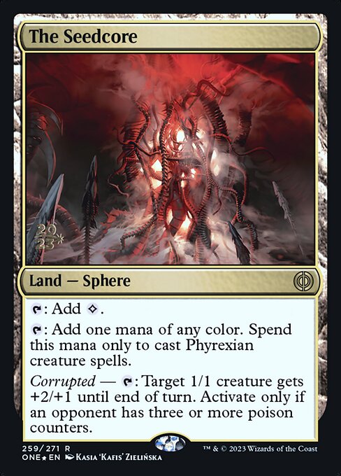 The Seedcore from Phyrexia: All Will Be One Promos