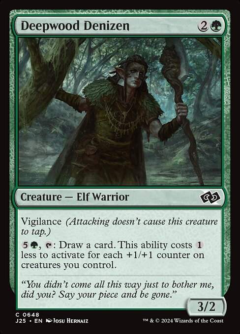 Deepwood Denizen highlighted card art