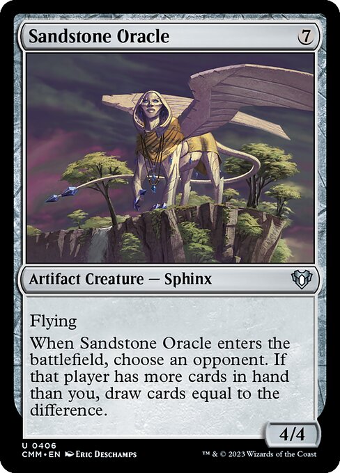 Sandstone Oracle highlighted card art
