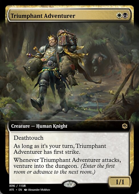 Triumphant Adventurer highlighted card art