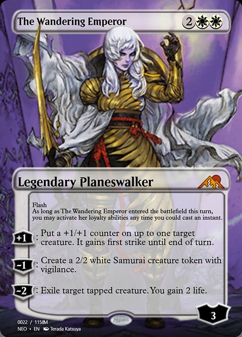 The Wandering Emperor highlighted card art