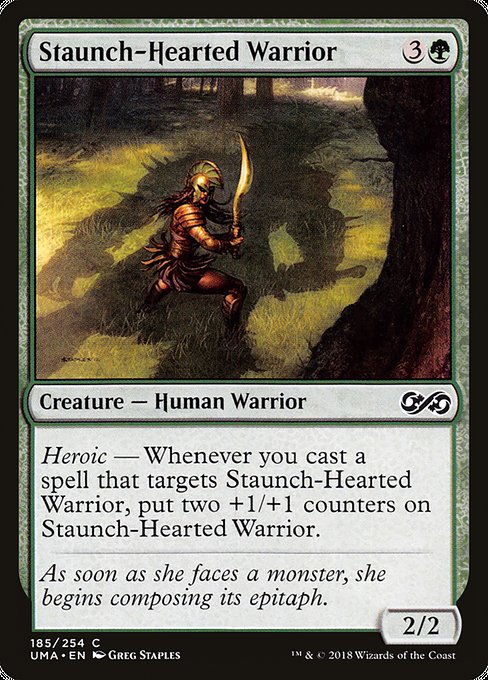 Staunch-Hearted Warrior highlighted card art