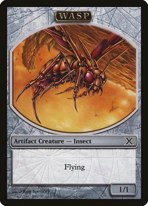 Wasp from Tenth Edition Tokens