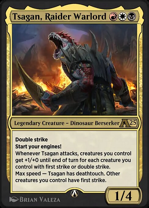Tsagan, Raider Warlord highlighted card art