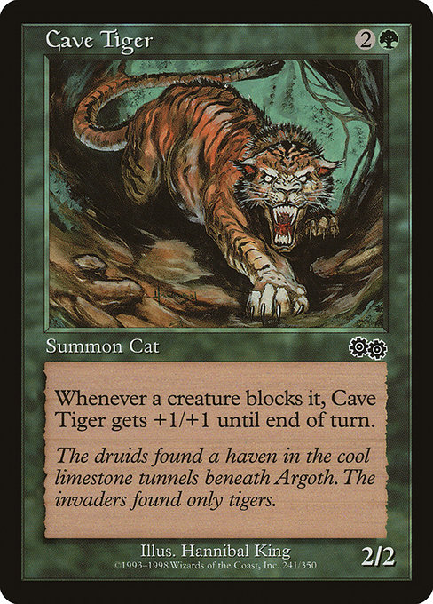 Cave Tiger highlighted card art