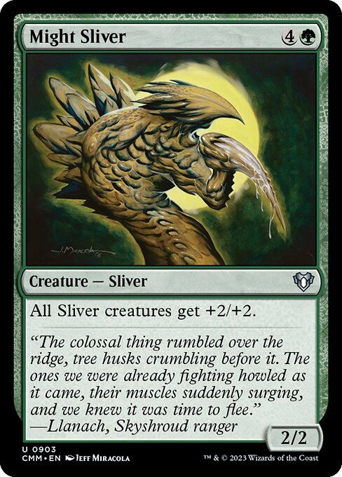 Might Sliver highlighted card art