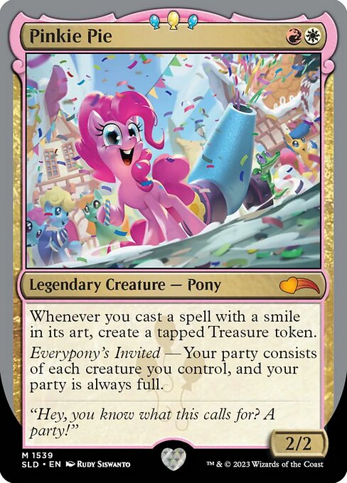 Pinkie Pie highlighted card art